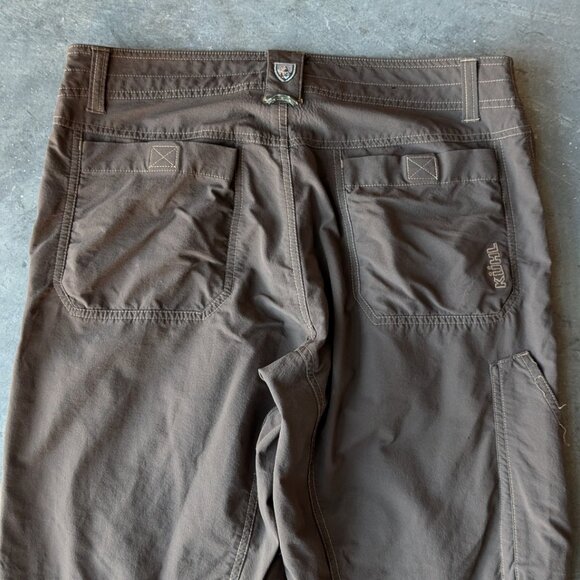 Kuhl Brown Straight Leg Cargo Hiking Pants size 34x30 - Picture 8 of 10